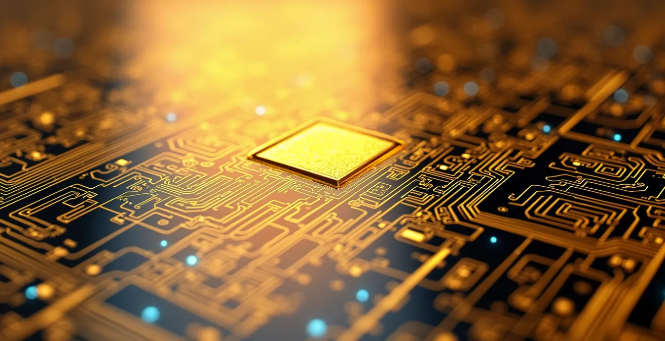 Visualisierung der Goldgräber-Strategie bei Halbleiter-Investitionen