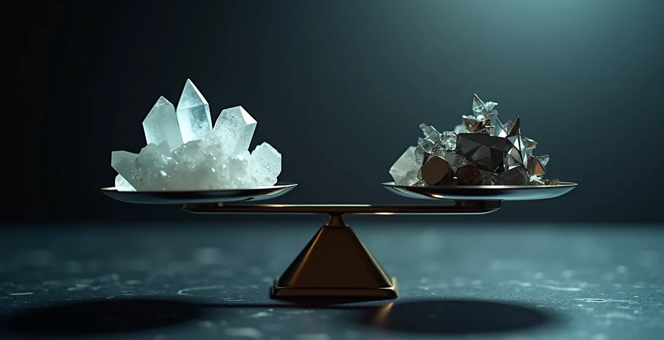 Symbolischer Vergleich zwischen dem zukunftsorientierten DCF-Verfahren und der marktvergleichenden Multiplikator-Methode auf einer Waage.