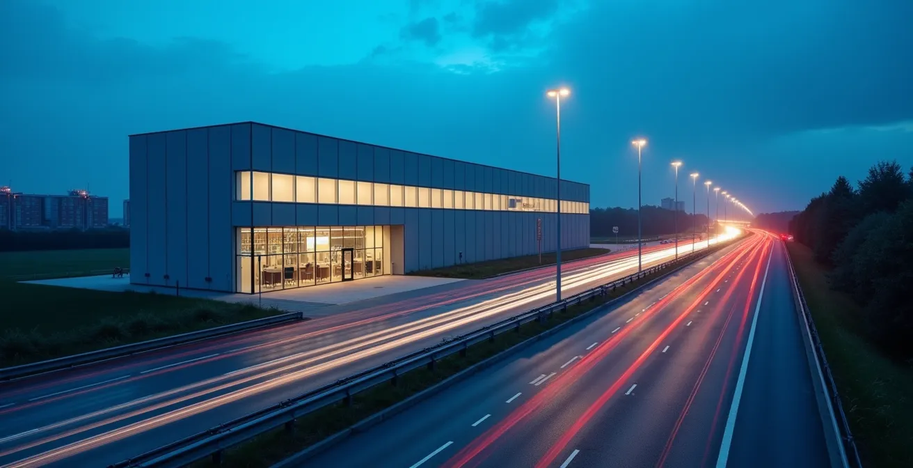 Abstrakte Visualisierung der Auswirkungen der Website-Ladegeschwindigkeit auf den deutschen E-Commerce