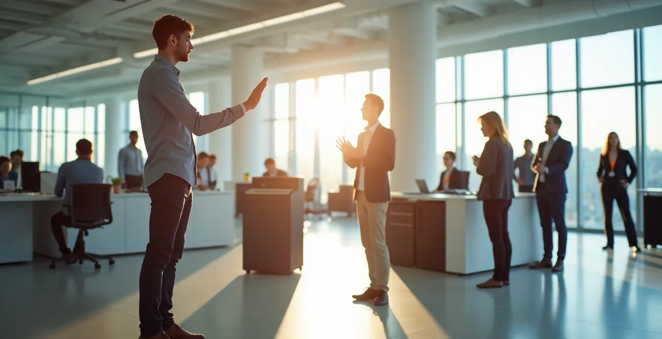 Neue Mitarbeiter bei interaktiver Datenschutz-Rallye im Büro